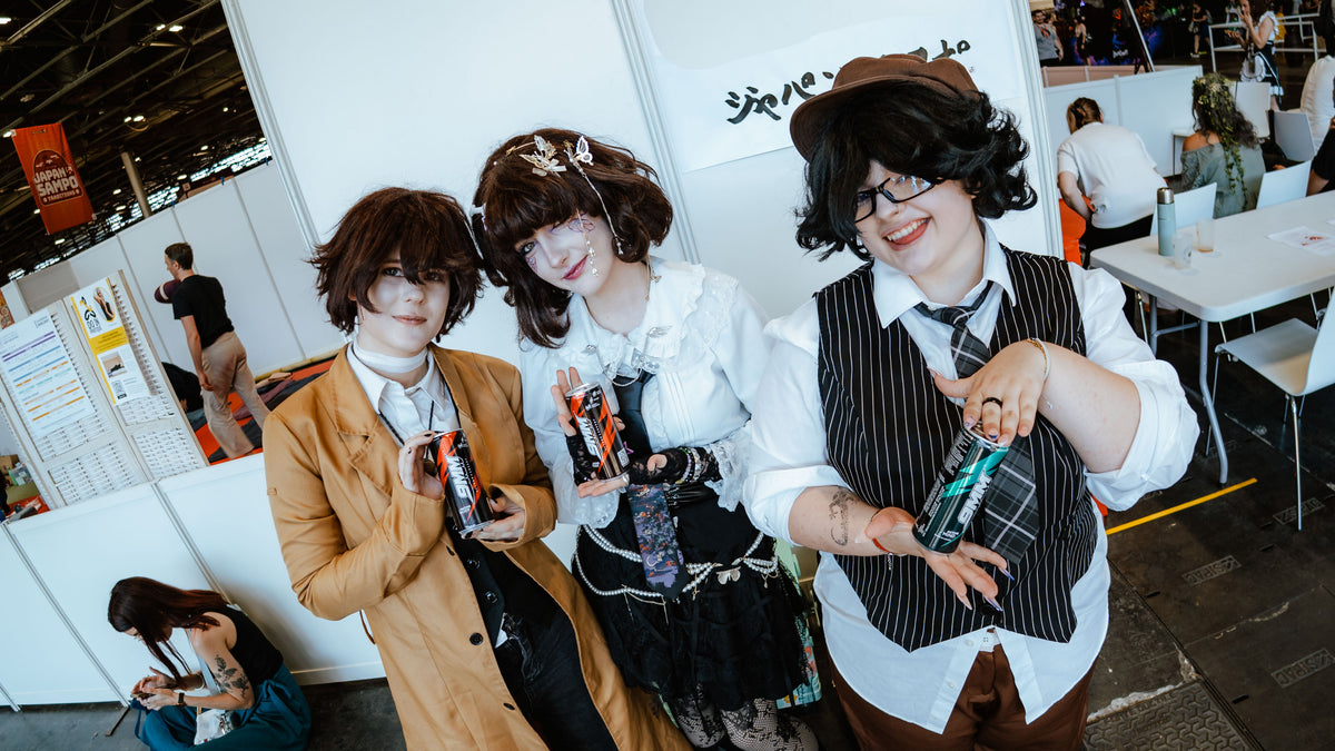 Échanges et dégustations sur le stand 9MM à Japan Expo.